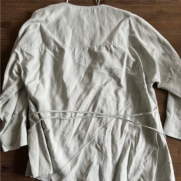 Cos Wrap Top Light Mint Size 6 - Picture 4 of 5
